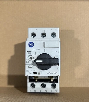  Allen-Bradley 140M-D8E-C10 Motor Protector Circuit Breaker 6.3-10A - Image 1 of 2