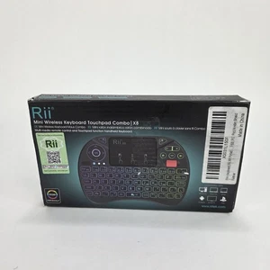 X8 Mini 2.4GHz Wireless Portable RGB Keyboard w/ Touchpad Mouse For TV, PC, Mac - Picture 1 of 7