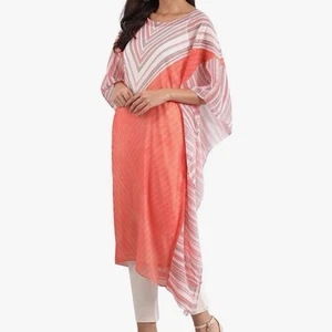 Aurelia Caftano Donna Girocollo Kurta - Peach Bud Cover Up Donna Taglia Media - Foto 1 di 8