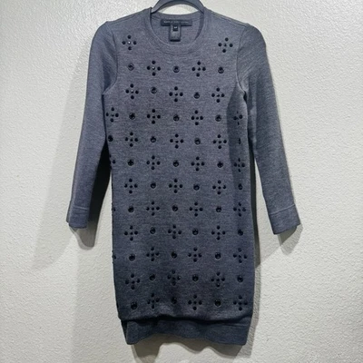 Marc Jacobs Charcoal Long Sleeve Sweater Dress Size Small - Image 1 of 4