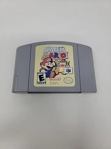 Paper Mario (Nintendo 64 N64, 2001) Authentic, Nice Condition, But Not Working - Picture 1 of 3