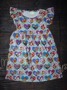 NEW Boutique Valentine's Day Disney Hearts Girls Sleeveless Pearl Dress - Picture 1 of 4