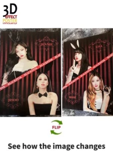 BlackPink,Jisoo,Jennie,Rose,lisa-3D Poster,2 images In One, 3D Effect - Picture 1 of 5