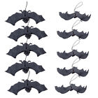10 Pcs Halloween Bat Toys Scary Bats Props for Kids Pendant