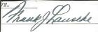 Frank Lausche Signed Index Card 55th/57th Governor of Ohio D. 1990 JSA