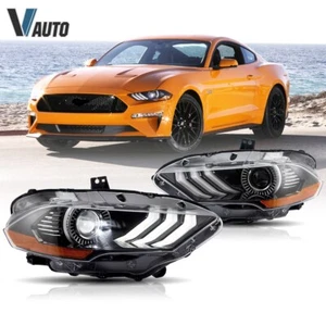 Par VLAND para Ford Mustang 2018-2022 faros LED completos repuesto izquierda y derecha - Imagen 1 de 14