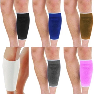 Calf Leg Elastic Support Bandage Compression Wrap Brace Shin Splints Pain Injury - Picture 1 of 7