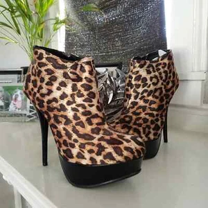 Leopard Stiefeletten :: NEU 7,5 :: Neu mit Karton - Bild 1 von 8