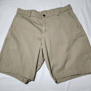 Lululemon Herren Commission Shorts schmal khaki hellbraun 9" Schrittlänge M7AAAS Größe 30 Golf - Bild 1 von 13