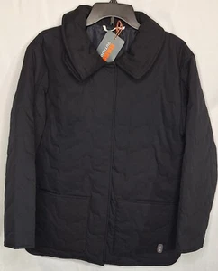 Bass Outdoor Women's Large Quilted Long Sleeve Jacket Black Snap Closure - Picture 1 of 5