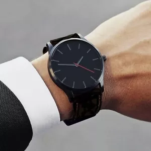 Reloj 2018 Men's Large Dial Watch - Black Band - Picture 1 of 9