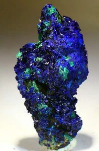 Azurita brillante de 3 pulgadas con racimo de malaquita, Chizhou, China! AZ201 - Imagen 1 de 5