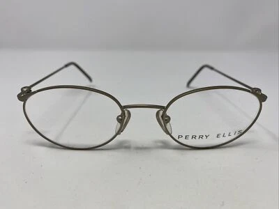 Perry Ellis Eyeglasses Frame France PE 131-3 48-19-135 Brown Full Rim Metal 4283 - Image 1 of 4
