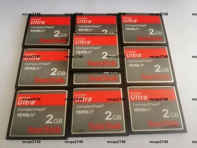 10PCS  sandisk  2GB  Ultra 15MB/S CF Memory CARD compact flash card - Image 1 of 2