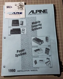 🌌ALPINE 8080 8070 8200-02 Mobile Security System⚡Auto ALARM INSTALATION MANUAL - Picture 1 of 4