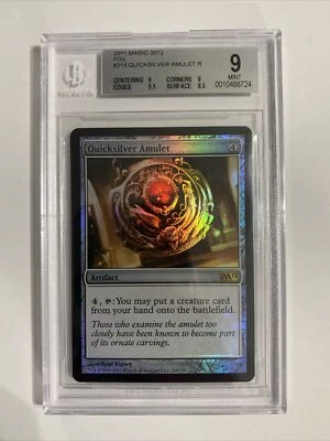 Quicksilver Amulet Foil Magic 2012 Rare MTG Beckett Graded BGS 9 Mint - Image 1 of 2