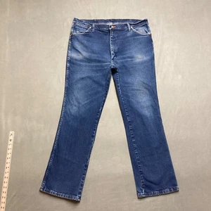 Wrangler Jeans Mens 40x32 Blue 947STR Straight Stretch American Denim Workwear - Picture 1 of 8