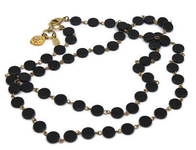 Collar boutique en capas susurros de temporada negro/dorado 38" pulgadas #7819 Foto 1 de 4