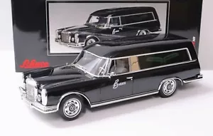 1:18 Schuco Mercedes 600 Auto Funebre Carro Funebre Nero - Foto 1 di 4