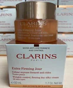 Clarins Extra-Firming Jour Wrinkle Control Firming Day Cream For All Skin 50ml - Picture 1 of 2