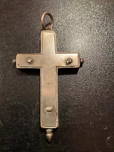 Rare Grande Croix Reliquaire Relique Religieuse Relic Reliquary Cross - Picture 1 of 10