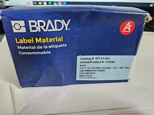 Original Brady BMP71 weißes Etikettendruckerband, 38,1 mm Breite x 25,4 m M MwSt. Inc - Bild 1 von 8