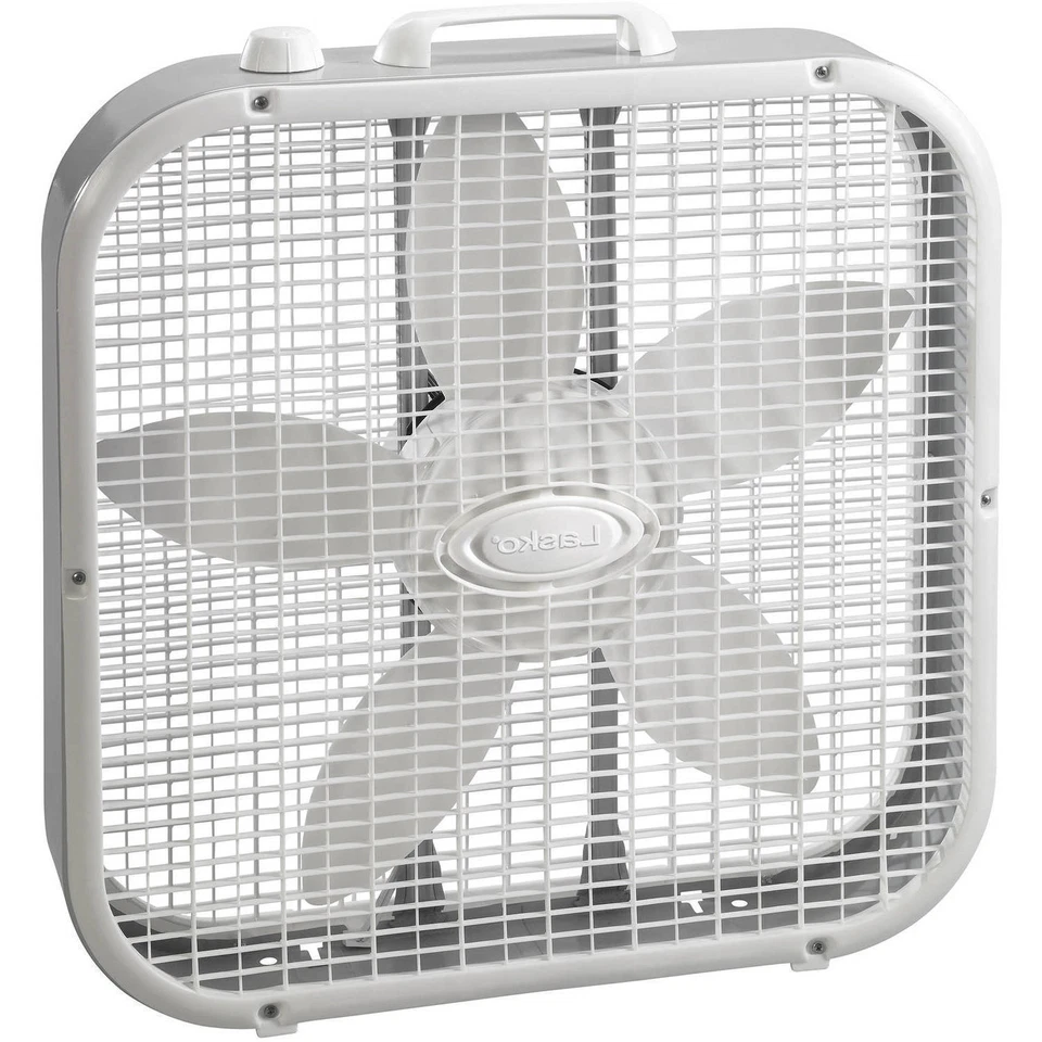 Lasko B20200  Portable Electric Box Fan - White
