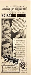 1942 Palmolive Brushless Shave Tube Olive Palm Oils Vintage Print Ad - Picture 1 of 6