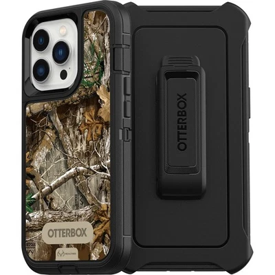 Estuche OtterBox DEFENDER SERIES para Apple iPhone 13 Pro - RealTree Edge Negro Foto 1 de 4