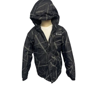 Columbia Long Sleeve Hooded Jacket Childs Graphic Design Small - Picture 1 of 19