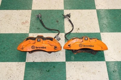21-23 Mustang Mach 1 Orange Brembo Front Pair LH RH Brake Calipers OEM Factory Foto 1 de 4