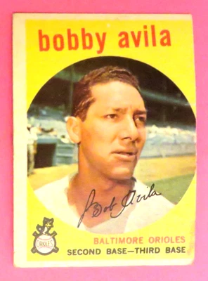 1959 Topps, Baltimore Orioles - Bobby Avila #363 Foto 1 de 2