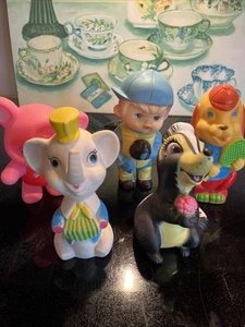 LOTE DE COLECCIÓN DE 5 juguetes de goma para bebés Chirridos: IWAI, FLOR DE DISNEY, Kiddie Products Inc+++ - Imagen 1 de 20