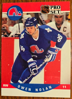 1990-91 Pro Set Owen Nolan Rookie Card RC #635 Quebec Nordiques Mint - Image 1 of 2