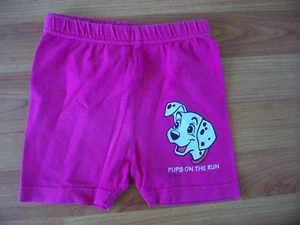 Pink cotton cycle shorts with Dalmatians motif, unbranded, 18-24mths - Picture 1 of 2