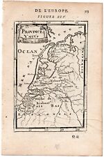 1683 Manesson Mallet Antique Map "Provinces Unies" Holland, The Netherlands