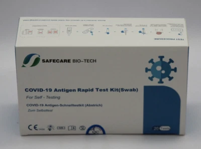 SAFECARE BIO TECH 2x 20 Tests SAFECARE Corona Schnelltest MHD 10/24