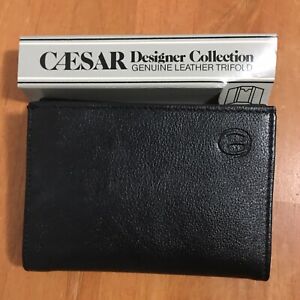 Vintage Leather Wallet Caesar Nappa Cowhide Brazil No Box