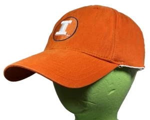 Illinois Fighting Illini Hat Cap Orange Nike Team Fitted NCAA Tennis Sz L/XL - Picture 1 of 8