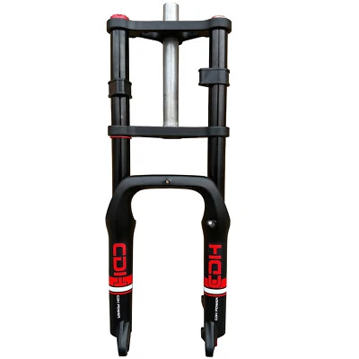 20"/26" x 4 Fat Air Suspension Bike Fork, Double Shoulder E-Bike Fork-Disc Brake - Image 1 of 4