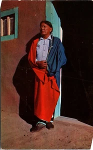 Postal de Jerry Mirabel Taos Indio Nativo Americano Nuevo México - Imagen 1 de 2