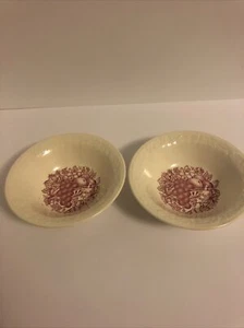 Antique Homer Laughlin Harvest Pattern Oatmeal Bowls From 1943 - Picture 1 of 9