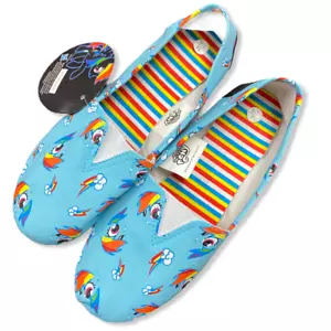Zapatillas sin cordones My Little Pony Rainbow Dash S/M/L nuevas con etiquetas - Imagen 1 de 1