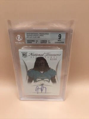 National Treasures Jay Ajayi 2015 novato autógrafo automático RC #13 #82/99 BGS 9/10 Foto 1 de 2