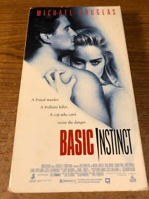 Basic Instinct VHS VCR Video Tape Used Movie Michael Douglas - Image 1 of 4