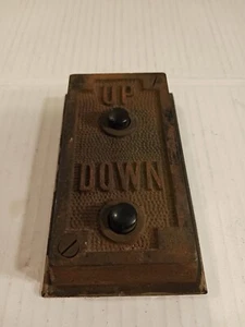 ELEVATOR CONTROL CALL BOX UP DOWN PANEL Old Building Hardware Part Piece - Picture 1 of 10