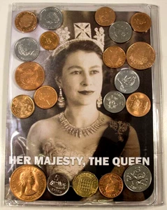 World Coin Set Of 20 Queen Elizabeth II COA & Country List & Coin Folder Incl. - Picture 1 of 5
