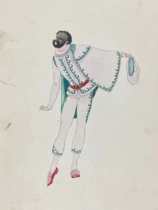 Pochoir Umberto Brunelleschi ? Pick Mangiagalli Carillon Magico mode carnaval - Picture 1 of 5