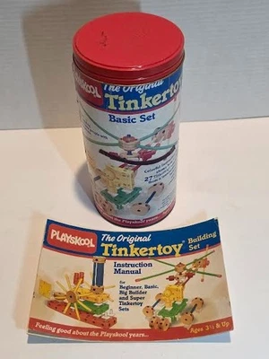 VTG The Original Tinker Toy Original Container with Directions - Image 1 of 2