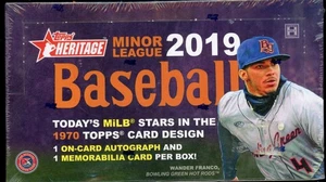 2019 TOPPS HERITAGE MINOR LEAGUE SEALED HOBBY BASEBALL BOX 1970 DESIGN - Picture 1 of 1